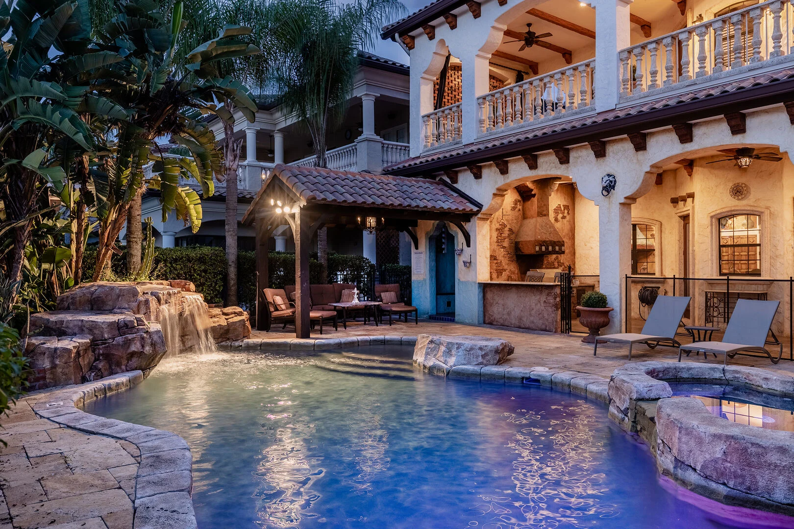 Resort-style short-term rental with premium outdoor amenities